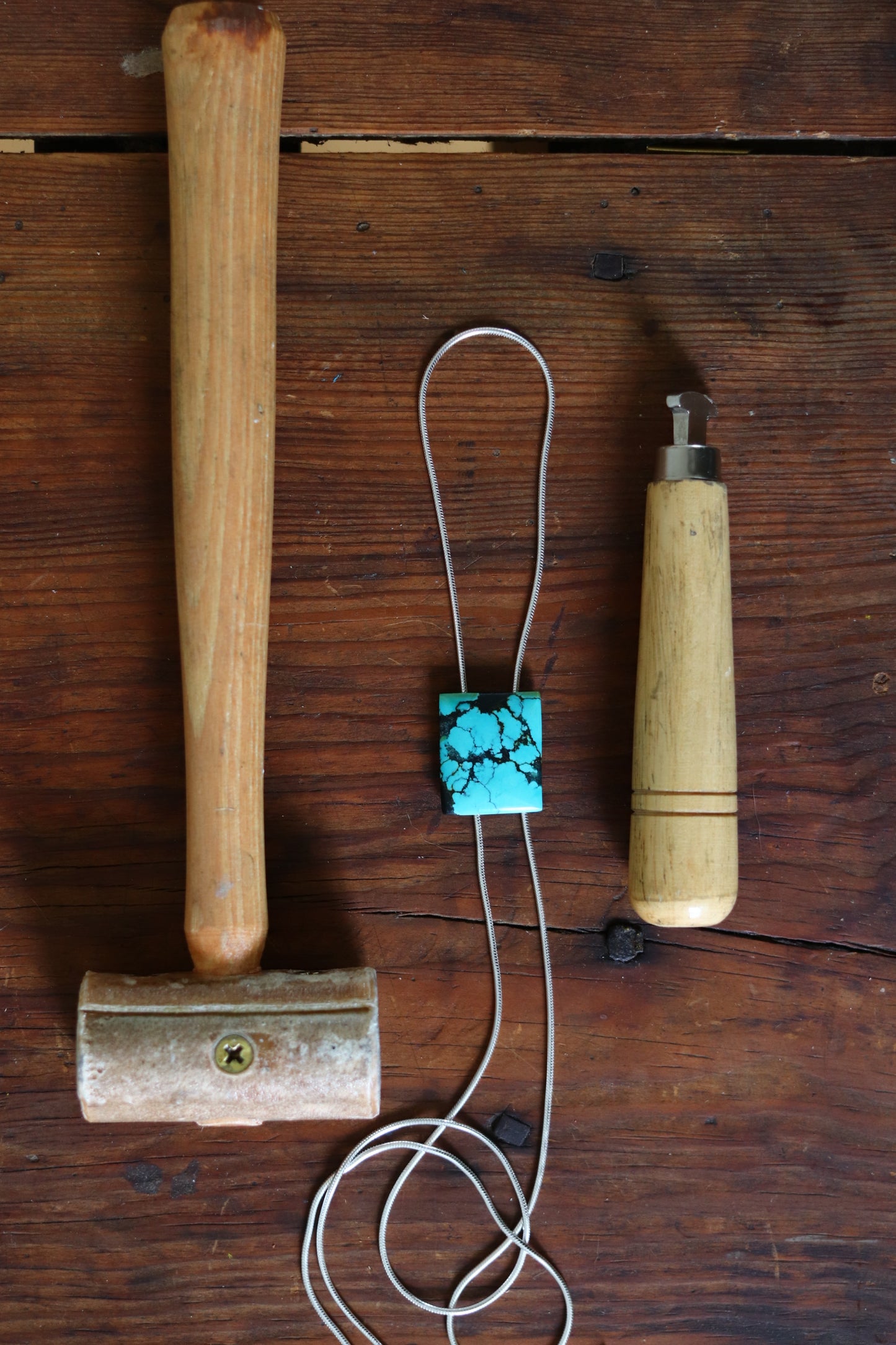 Fancy Bolo Tie Pre-order  // Square Turquoise x Silver