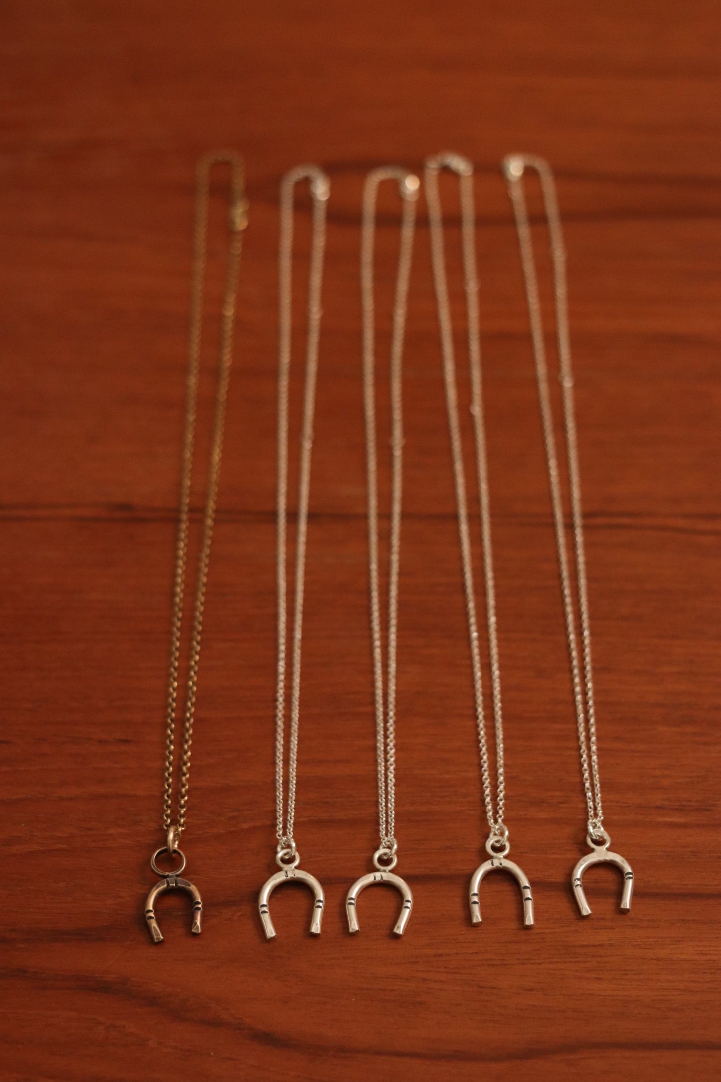 Horse Shoe Necklace // sterling silver