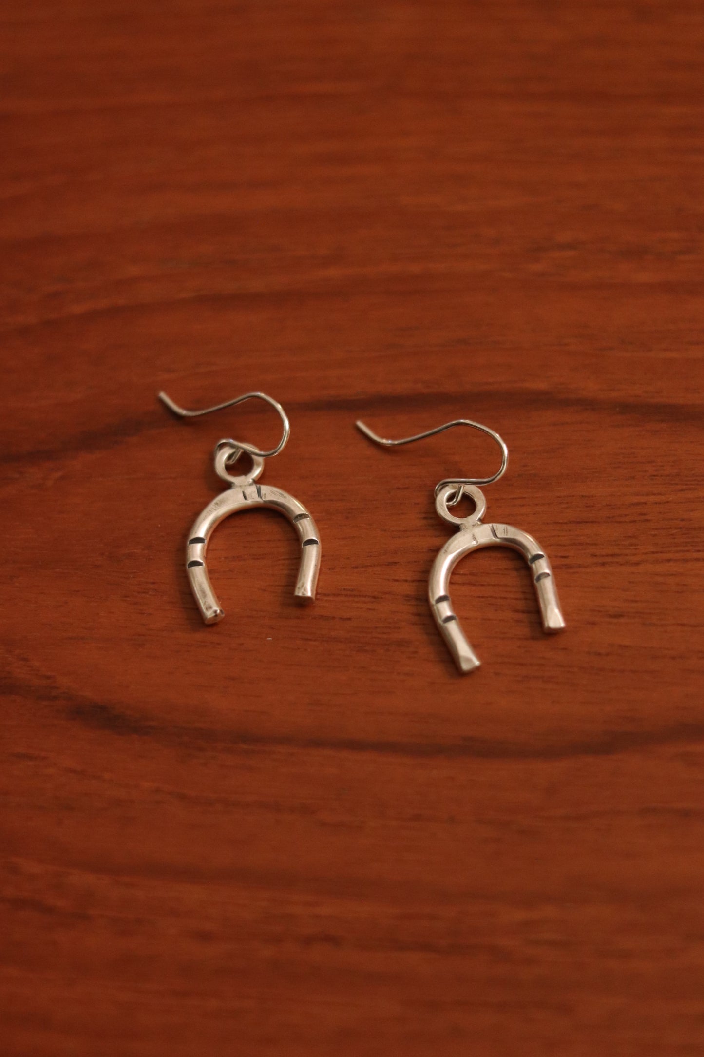 Horse Shoe Earrings // sterling silver